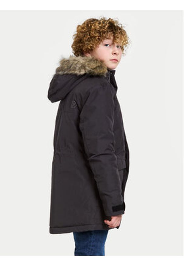Didriksons Parka Oxid 504934 Czarny Regular Fit. Kolor: czarny. Materiał: syntetyk
