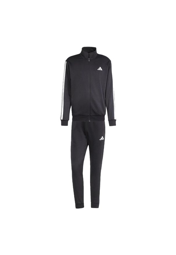 Adidas - Dres 3-Stripes Fleece. Kolor: czarny. Materiał: dresówka. Sport: fitness