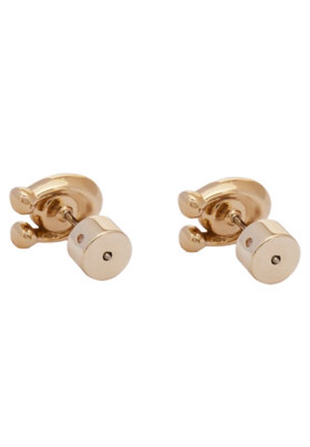 Coach Kolczyki Signature Stone Stud Earrings 37440614GLD110 Złoty. Materiał: złote, metalowe. Kolor: złoty