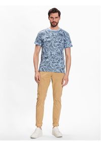 INDICODE T-Shirt Palme 40-935 Niebieski Regular Fit. Kolor: niebieski. Materiał: bawełna #4