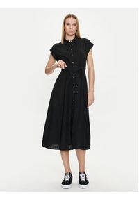 GAP - Gap Sukienka koszulowa 857655-02 Czarny Regular Fit. Kolor: czarny. Materiał: wiskoza. Typ sukienki: koszulowe #3
