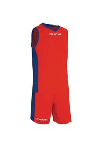 Top bez rękawów Givova Kit Power Interlock - XL. Kolor: czerwony, pomarańczowy, niebieski, wielokolorowy. Materiał: dresówka #1