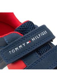 TOMMY HILFIGER - Tommy Hilfiger Sneakersy Low Cut Velcro Sneaker T1B4-30481-0732 S Granatowy. Kolor: niebieski. Materiał: skóra #3