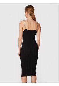 Elisabetta Franchi Sukienka koktajlowa AM-78S-27E2-V360 Czarny Slim Fit. Kolor: czarny. Materiał: wiskoza. Styl: wizytowy #3