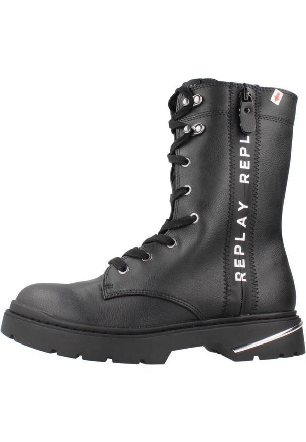 Replay - Buty REPLAY JL170034S Czarny. Kolor: czarny. Materiał: syntetyk, tkanina. Styl: sportowy. Sport: turystyka piesza