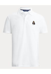 Ralph Lauren - RALPH LAUREN - Biała koszulka polo z misiem. Typ kołnierza: polo. Kolor: biały. Materiał: jeans, bawełna, dresówka. Wzór: haft. Styl: klasyczny #2
