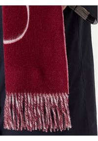 TOMMY HILFIGER - Tommy Hilfiger Szalik Script Logo AW0AW17786 Bordowy. Kolor: czerwony. Materiał: wełna, materiał
