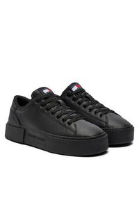 Tommy Jeans Sneakersy Foxing Flatform Sneaker EN0EN02567 Czarny. Kolor: czarny. Materiał: skóra #4