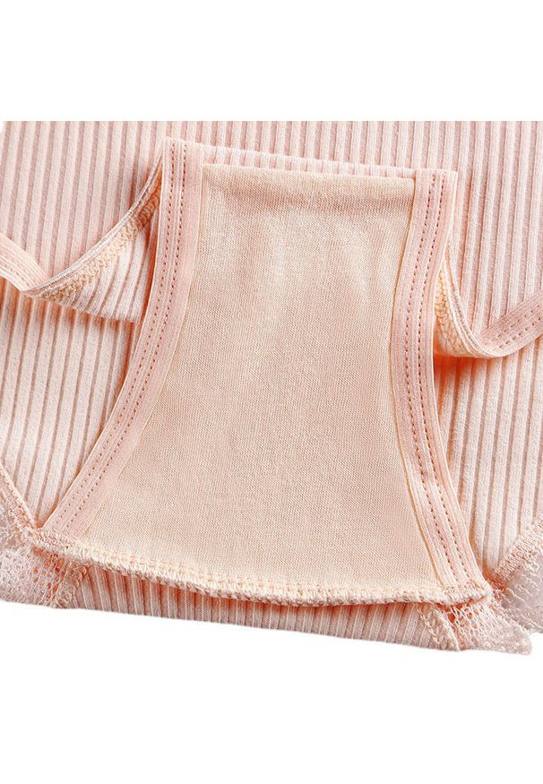 Intica - Figi prążkowane z koronką na co dzień i okazje Asja. Kolor: czarny. Materiał: prążkowany, koronka. Wzór: koronka