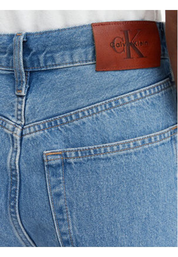 Calvin Klein Jeans Jeansy LV047G906G Niebieski Wide Leg. Kolor: niebieski