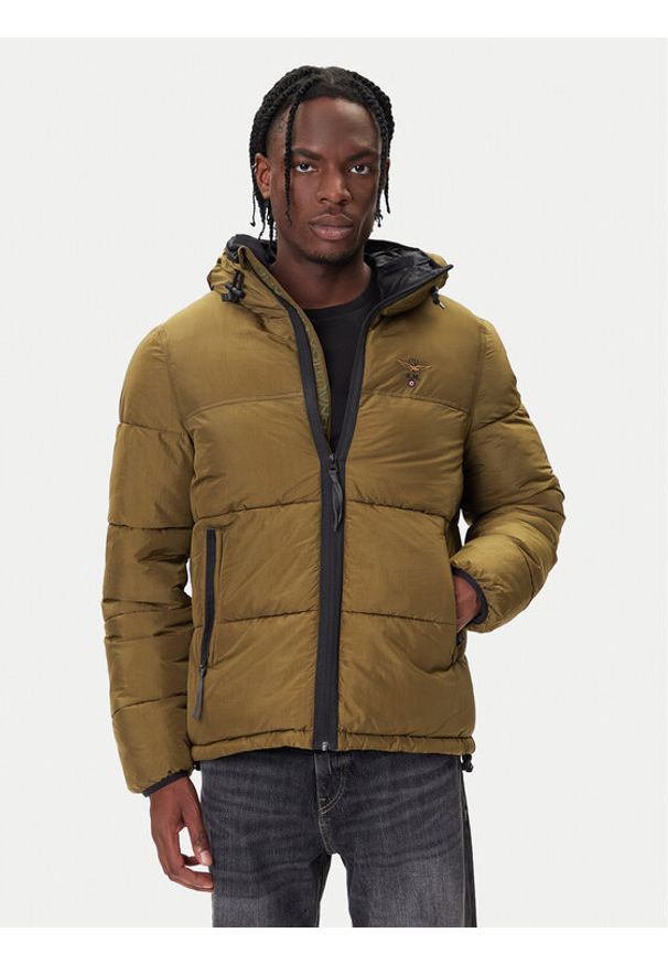 Aeronautica Militare Kurtka zimowa 252AB3025UCT04214 Zielony Regular Fit. Kolor: zielony. Materiał: syntetyk. Sezon: zima