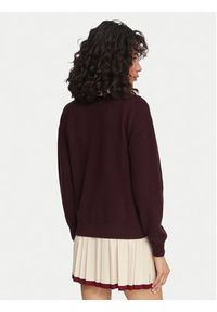 Lacoste Sweter AF4158 Brązowy Regular Fit. Kolor: brązowy. Materiał: bawełna #5