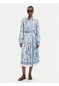 Fracomina Spódnica plisowana FS26SG2005W435K5 Niebieski jasny Regular Fit. Kolor: niebieski. Materiał: syntetyk #2