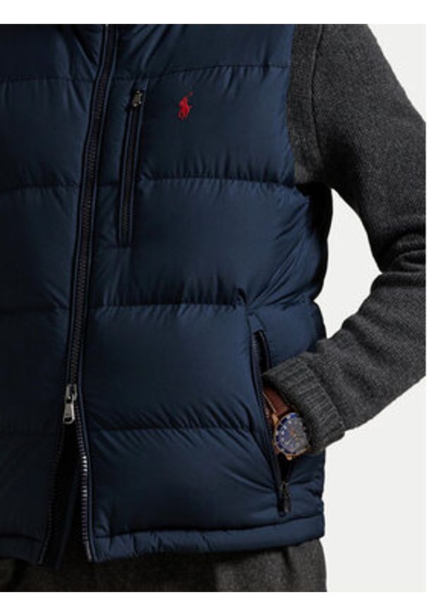 Polo Ralph Lauren Kamizelka 710968283002 Granatowy Regular Fit. Typ kołnierza: polo. Kolor: niebieski. Materiał: syntetyk