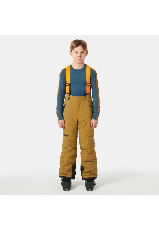 Dziecięce spodnie narciarskie Helly Hansen No Limits 2.0. Kolor: brązowy. Sezon: zima. Sport: narciarstwo