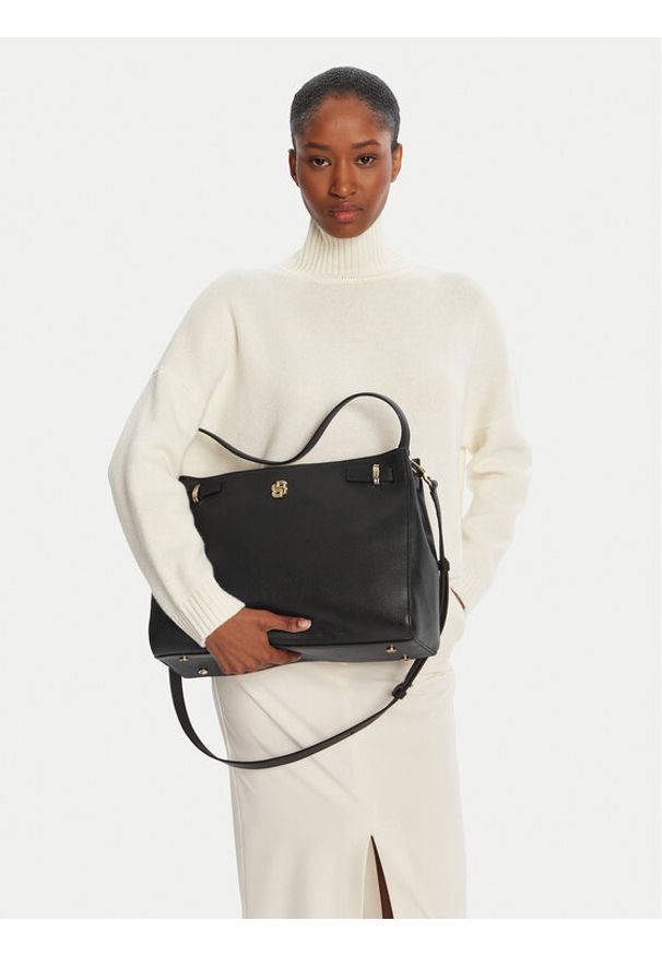 BOSS Torebka Beyond 50547714 Czarny. Kolor: czarny. Materiał: skórzane