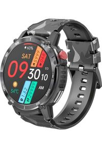Smartwatch Rubicon RNCF08 Black Czarno-brązowy. Rodzaj zegarka: smartwatch. Kolor: wielokolorowy, czarny, brązowy