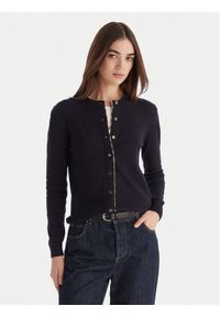 Barbour Kardigan Pendle LKN1076NY78 Granatowy Regular Fit. Kolor: niebieski. Materiał: bawełna #1