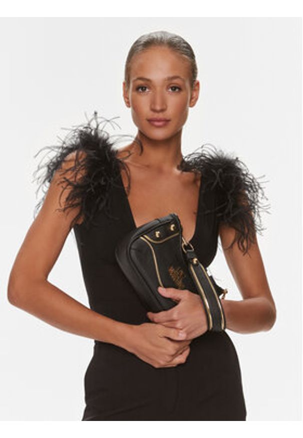 Love Moschino - LOVE MOSCHINO Torebka JC4140PP1IL1100A Czarny. Kolor: czarny. Materiał: skórzane