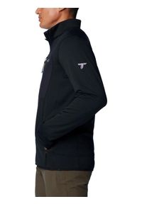 columbia - Polarowy sweter męski Columbia Triple Canyon Grid Fleece Full Zip. Kolor: czarny. Materiał: poliester, elastan