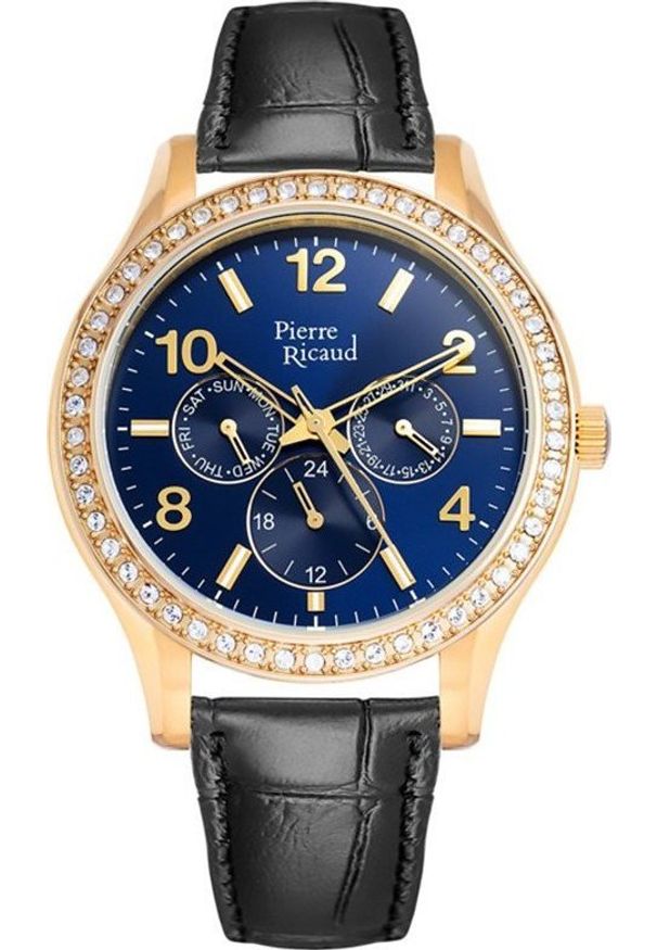 Zegarek Pierre Ricaud Zegarek damski Pierre Ricaud P21069.1255QFZ czarny. Kolor: czarny