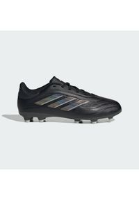 Adidas - Buty Copa Pure II League FG. Kolor: wielokolorowy, szary, czarny. Materiał: materiał, skóra, syntetyk