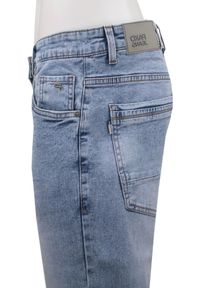 Jeansowe Męskie Szorty (Krótkie Spodenki) - Pako Jeans - Błękitne. Kolor: niebieski. Materiał: bawełna, elastan. Długość: krótkie. Sezon: lato. Styl: wakacyjny #3