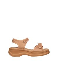 Sandały Azaleia Vera Therapy Pap Ad Brown 198036, Beżowy, Materiał - 41-42. Okazja: na co dzień, na spacer. Zapięcie: rzepy. Kolor: beżowy. Materiał: tkanina. Wzór: paski. Styl: casual #1