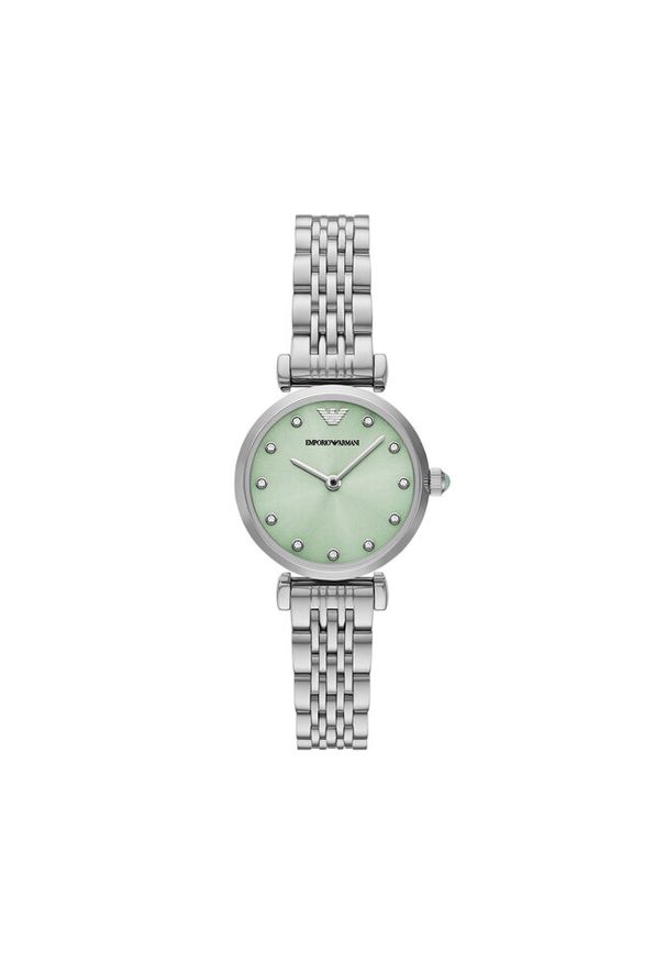 Zegarek Emporio Armani. Kolor: srebrny