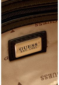 Guess - GUESS Czarna damska torebka Adelasia. Kolor: czarny. Materiał: skórzane #3