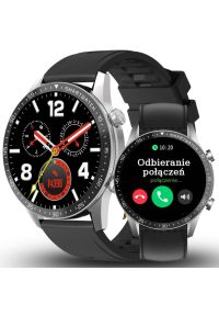 Gravity - Zegarek męski SMARTWATCH GRAVITY GT10-7 SR/BK/BK LEATHER PROF. Rodzaj zegarka: smartwatch