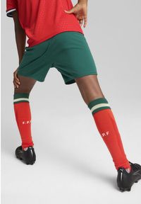 Puma - Młodzieżowe szorty Portugalia 2025 PUMA Blessing Green Sugared Almond Beige. Kolor: wielokolorowy, beżowy, zielony