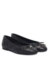 TOMMY HILFIGER - Tommy Hilfiger Baleriny Charm Quilted Ballerina FW0FW09503 Czarny. Kolor: czarny. Materiał: skóra #2