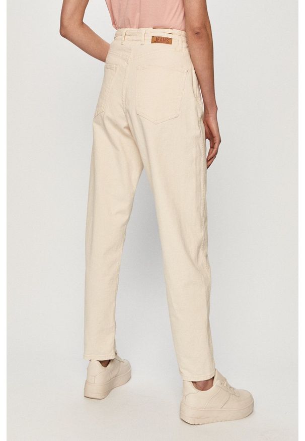 Pepe Jeans - Jeansy Rachel. Stan: podwyższony. Kolor: beżowy