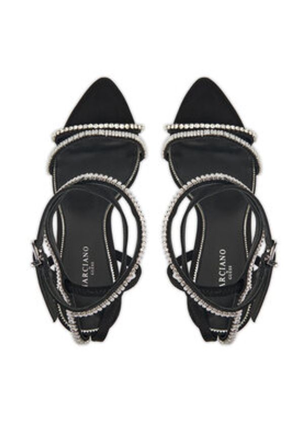 Marciano Guess Sandały 5BGZ49 7424A Czarny. Kolor: czarny. Materiał: skóra