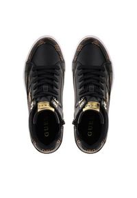 Guess Sneakersy Fridan FL7FRI FAL12 Czarny. Kolor: czarny. Materiał: skóra