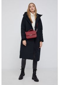 DKNY - Dkny Sweter damski kolor kremowy z golfem. Okazja: na co dzień. Typ kołnierza: golf. Kolor: beżowy. Materiał: dzianina. Wzór: ze splotem. Styl: casual #3