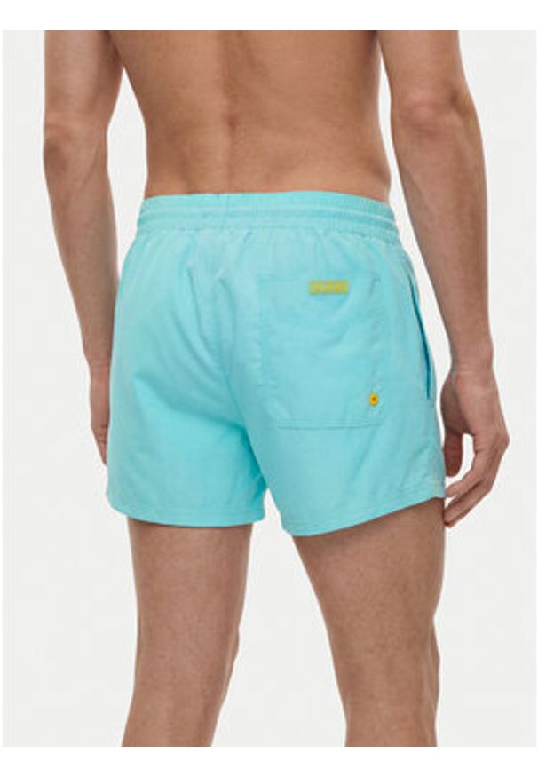Guess Szorty kąpielowe F6GT25 WG282 SHORT Niebieski jasny Regular Fit. Kolor: niebieski. Materiał: syntetyk