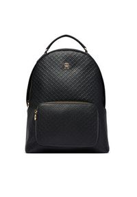TOMMY HILFIGER - Tommy Hilfiger Plecak Th Daily Backpack Mono AW0AW18852 Czarny. Kolor: czarny. Materiał: skóra #3