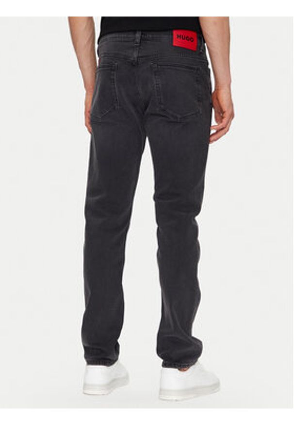 Hugo - HUGO Jeansy 50537680 Czarny Slim Fit. Kolor: czarny