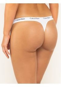 Calvin Klein Underwear Komplet 3 par stringów 000QD3587E Kolorowy. Materiał: bawełna. Wzór: kolorowy