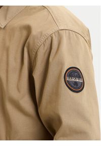 Napapijri Kurtka jeansowa A-Arrayanes NP0A4FI4 Beżowy Regular Fit. Kolor: beżowy. Materiał: jeans #5