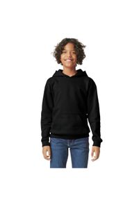 GILDAN - Bluza Dziecięca Softstyle Plain Fleece Midweight Hoodie. Kolor: czarny