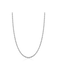 W.KRUK - Naszyjnik srebrny. Materiał: srebrne. Kolor: srebrny. Wzór: ze splotem, aplikacja #1