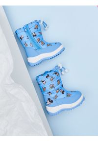 Sinsay - Śniegowce Disney - błękitny. Zapięcie: zamek. Kolor: niebieski. Materiał: materiał. Wzór: motyw z bajki