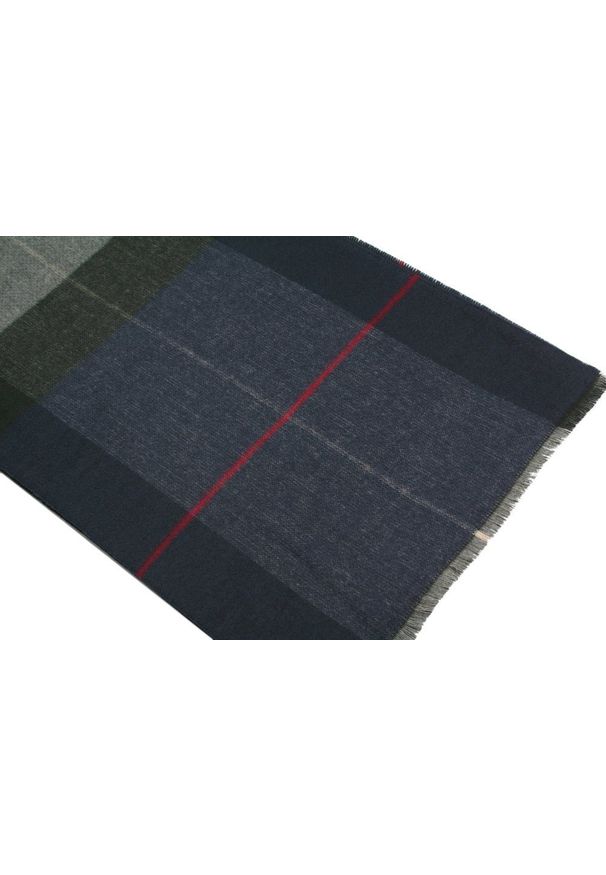 V. Fraas - Szalik Miękki, Granatowo-Szary w Kratkę, Firmy V.Fraas -Cashmink- Elegancki, Męski. Kolor: niebieski. Materiał: poliakryl, wełna, tkanina, materiał, syntetyk. Wzór: kratka. Sezon: lato. Styl: elegancki