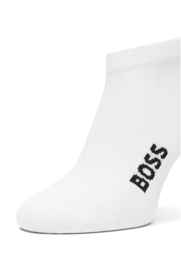BOSS Zestaw 2 par niskich skarpet damskich 50502054 Biały. Kolor: biały. Materiał: materiał, bawełna