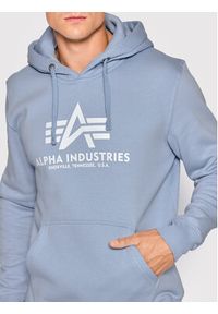 Alpha Industries Bluza Basic 178312 Niebieski Regular Fit. Kolor: niebieski. Materiał: bawełna