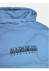 Napapijri Bluza Cellini NP0A4ILR Niebieski Relaxed Fit. Kolor: niebieski. Materiał: bawełna #5