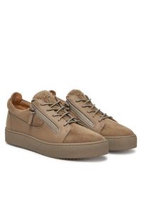 Giuseppe Zanotti - GIUSEPPE ZANOTTI Sneakersy RU40037/003 Brązowy. Kolor: brązowy. Materiał: skóra, zamsz #4